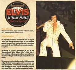 The King Elvis Presley, Import, 2014, Rattling Plates - Aces 'n' Eights