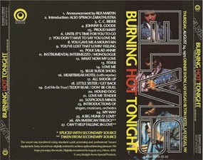 The King Elvis Presley, Import, 2015, Burning Hot Tonight