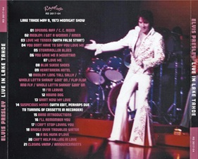 The King Elvis Presley, Import, 2017, Live In Lake Tahoe - Tahoe '73
