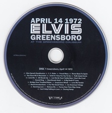 The King Elvis Presley, Import, 2018, April 14 1972 Greensboro