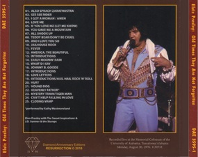 The King Elvis Presley, Import, 2018, Old Times They Are Not Forgotten