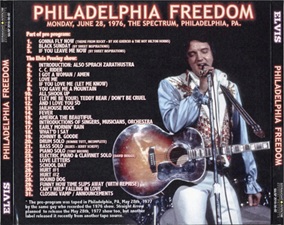 The King Elvis Presley, Import, 2018, Philadelphia Freedom