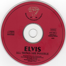 The King Elvis Presley, Import, 2019, All Things Are Possible