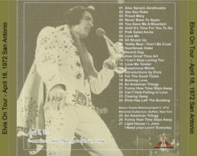 The King Elvis Presley, Import, 2021, Elvis On Tour April 18,1972