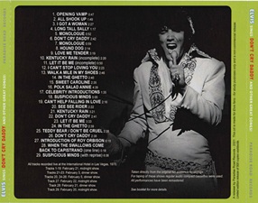 The King Elvis Presley, Import, 2021, Elvis Sings Don't Cry Daddy And Other Great Songs