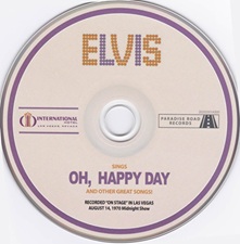 The King Elvis Presley, Import, 2021, Elvis Sings Oh Happy Day And Other Great Songs