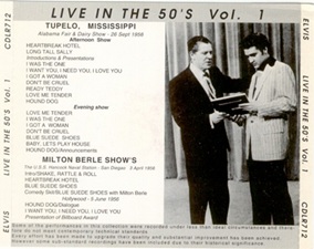 The King Elvis Presley, Other, 1993, Live In The 50's Vol. 1