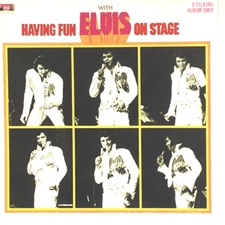 Having fun with Elvis on stage