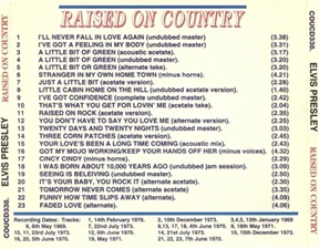The King Elvis Presley, Other, 1994, Raised On Country