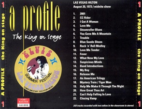 The King Elvis Presley, Other, 1995, A Profile, The King On Stage Las Vegas