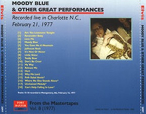 The King Elvis Presley, Other, 1995, Moody Blue & Other Great Performances (first pressing)