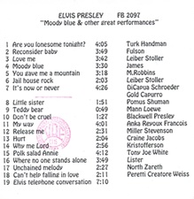 The King Elvis Presley, Other, 1995, Moody Blue & Other Great Performances (first pressing)