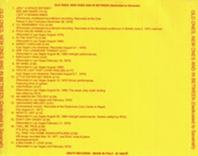 The King Elvis Presley, Other, 1995, Old Ones, New Ones And In Between
