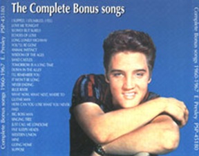 The King Elvis Presley, Other, 1995, The Complete Bonus Songs 1960 - 1967 second pressing