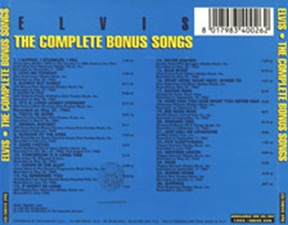 The King Elvis Presley, Other, 1995, The Complete Bonus Songs 1960 - 1967