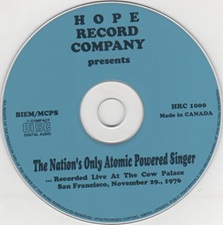 The King Elvis Presley, Other, 1995, The Nation's Only Atomic Powered Singer