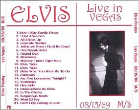 The King Elvis Presley, CDR PA, August 15, 1969, Las Vegas