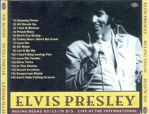 The King Elvis Presley, CDR PA, February 23, 1970, Las Vegas