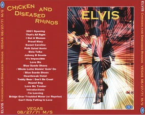 The King Elvis Presley, CDR PA, August 27, 1971, Las Vegas, Nevada