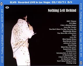 The King Elvis Presley, CDR PA, February 10, 1973, Las Vegas, Nevada