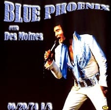 The King Elvis Presley, CDR PA, June 20, 1974, Des Moines, Iowa, Blue Phoenix Over Des Moines