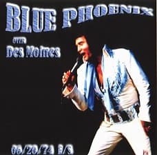 The King Elvis Presley, CDR PA, June 20, 1974, Des Moines, Iowa, Blue Phoenix Over Des Moines