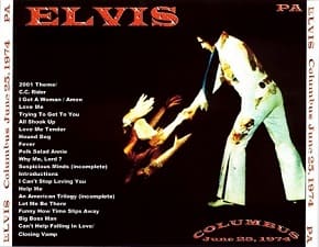 The King Elvis Presley, CDR PA, June 25, 1974, Columbus, Ohio, Columbus