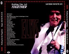 The King Elvis Presley, CDR PA, March 21, 1975, Las Vegas, Nevada, Putting The Act Together