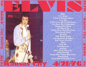 The King Elvis Presley, CDR PA, April 21, 1976, Kansas City, Missouri, Kansas City