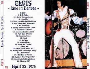 The King Elvis Presley, CDR PA, April 23, 1976, Denver, Colorado, Life In Denver