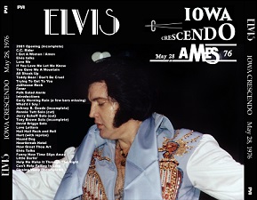 The King Elvis Presley, CDR PA, May 28, 1976, Ames, Iowa, Iowa Crescendo