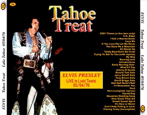 The King Elvis Presley, CDR PA, May 4, 1976, Lake Tahoe, Nevada, Tahoe Treat