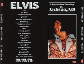 The King Elvis Presley, CDR PA, September 5, 1976, Jackson, Mississippi, A September Evening In Jackson