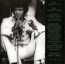 The King Elvis Presley, CDR TCB, August 24, 1970, King Of Vegas Volume 7