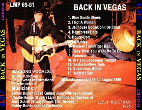 The King Elvis Presley, CD CDR Other, 1969, Back In Vegas