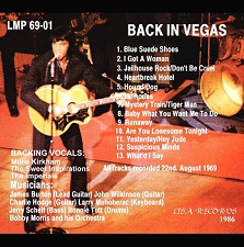 The King Elvis Presley, CD CDR Other, 1969, Back In Vegas