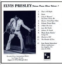 The King Elvis Presley, CD CDR Other, 1970, Jolson Prison Blues Volume 1