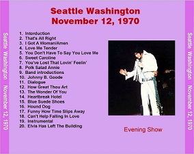 The King Elvis Presley, CD CDR Other, 1970, Seattle Washington