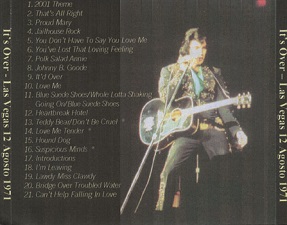 The King Elvis Presley, CD CDR Other, 1971, It's Over