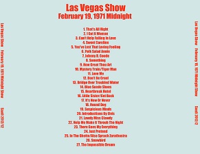 The King Elvis Presley, CD CDR Other, 1971, Live In Las Vegas