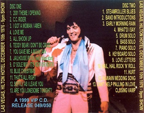 The King Elvis Presley, CD CDR Other, 1976, Winter Season In Las Vegas Volume 11
