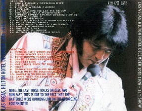 The King Elvis Presley, CD CDR Other, 1976, Winter Season In Las Vegas Volume 12