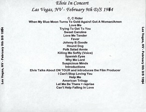 The King Elvis Presley, CDR, The Concert Years, Volume 8