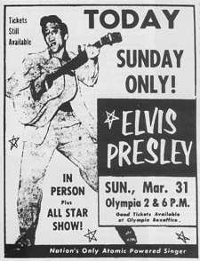 Elvis Presley March 31, 1957