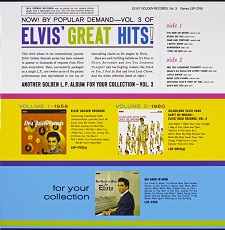 Elvis golden records vol 3