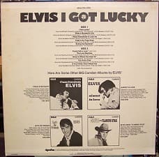 The King Elvis Presley, LP, Camden, CAL-2533, 1971, I Got Lucky