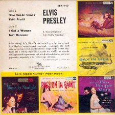 The King Elvis Presley, Back Cover, EP, Elvis Presley, EPA-747, 1956
