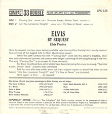 The King Elvis Presley, Back Cover, EP, Flaming Star, lpc-128, April 21, 1961