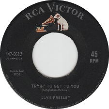 Tryin' To Get To You / I Love You Because (45)