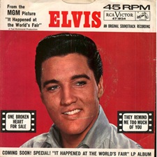 The King Elvis Presley, single, RCA 47-8134, January 29, 1963, One Broken Heart For Sale / They Remind Me Too Much Of You